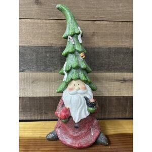 Sparkly Santa Figure Tree Hat Can Hook An Ornament On 17”